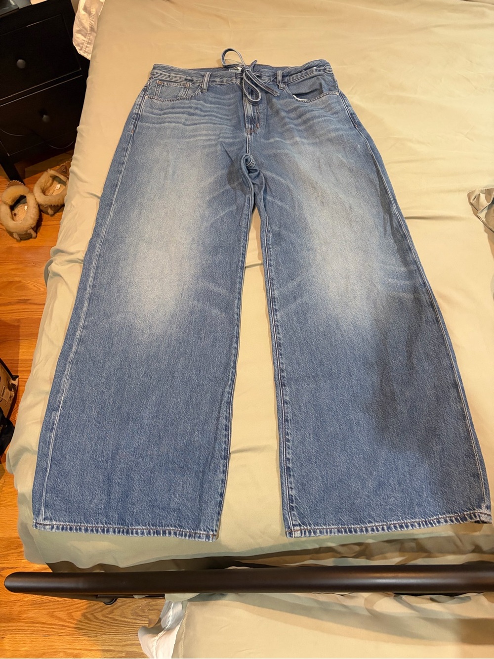 Madewell Ultimate Wide Leg Jeans with Drawstring